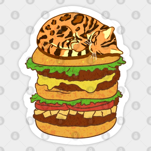 Bengal Burger Sticker by CCDesign